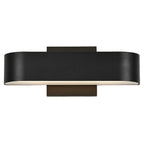 Access Lighting 20046LEDDMG-BL/FST Black Bi-directional Outdoor Led Wall Mount Image 1