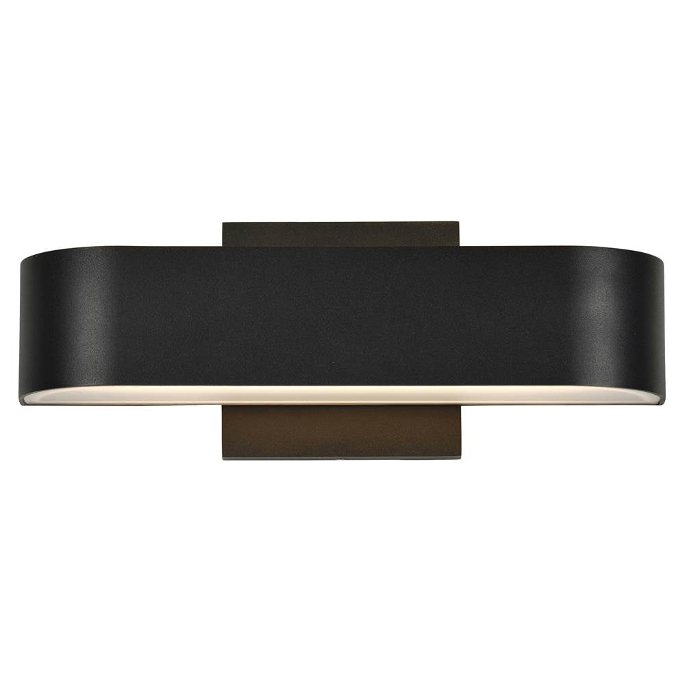Access Lighting 20046LEDDMG-BL/FST Black Bi-directional Outdoor Led Wall Mount Image 1