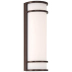 Access Lighting 20106LEDMGEM-BRZ/ACR Bronze Cove Dual Voltage Emergency Backup Outdoor Led Wall Mount Image 1