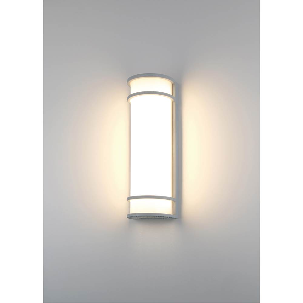 Access Lighting 20106LEDMGEM-SAT/ACR Satin Cove Dual Voltage Emergency Backup Outdoor Led Wall Mount Image 4