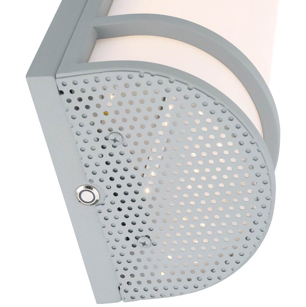 Access Lighting 20106LEDMGEM-SAT/ACR Satin Cove Dual Voltage Emergency Backup Outdoor Led Wall Mount Image 3