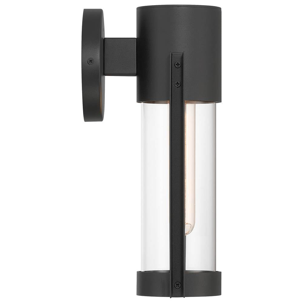 Access Lighting 20115LEDDMGLP-BL/CLR Black 1 Light Outdoor Wall Mount Image 4