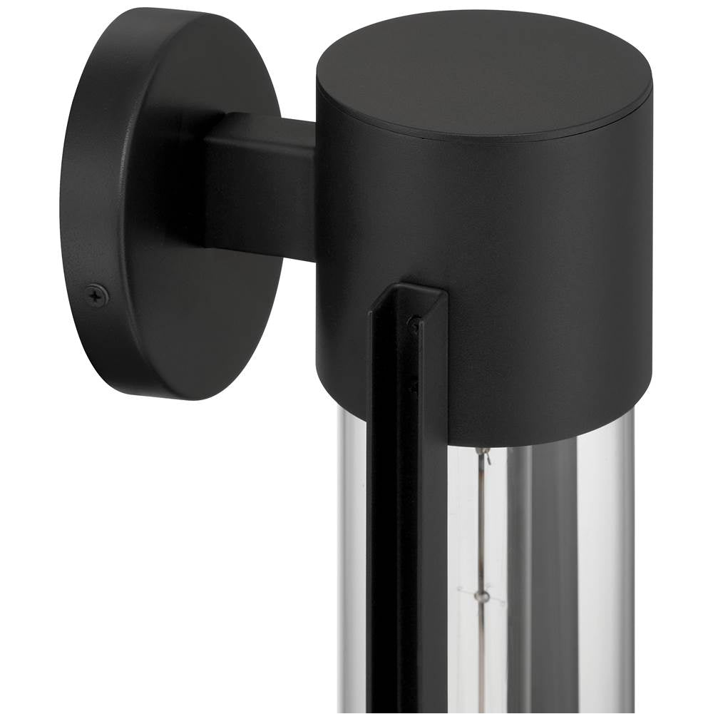 Access Lighting 20115LEDDMGLP-BL/CLR Black 1 Light Outdoor Wall Mount Image 3
