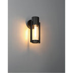 Access Lighting 20115LEDDMGLP-BL/CLR Black 1 Light Outdoor Wall Mount Image 2