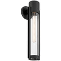 Access Lighting 20116LEDDMGLP-BL/CLR Black 1 Light Outdoor Wall Mount Image 1