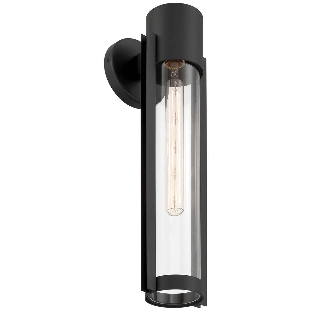 Access Lighting 20116LEDDMGLP-BL/CLR Black 1 Light Outdoor Wall Mount Image 6