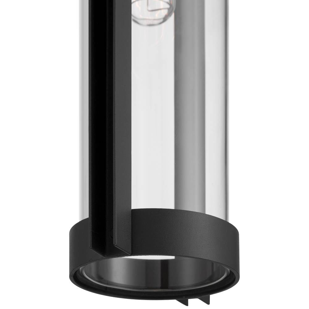 Access Lighting 20116LEDDMGLP-BL/CLR Black 1 Light Outdoor Wall Mount Image 4