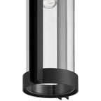 Access Lighting 20116LEDDMGLP-BL/CLR Black 1 Light Outdoor Wall Mount Image 4