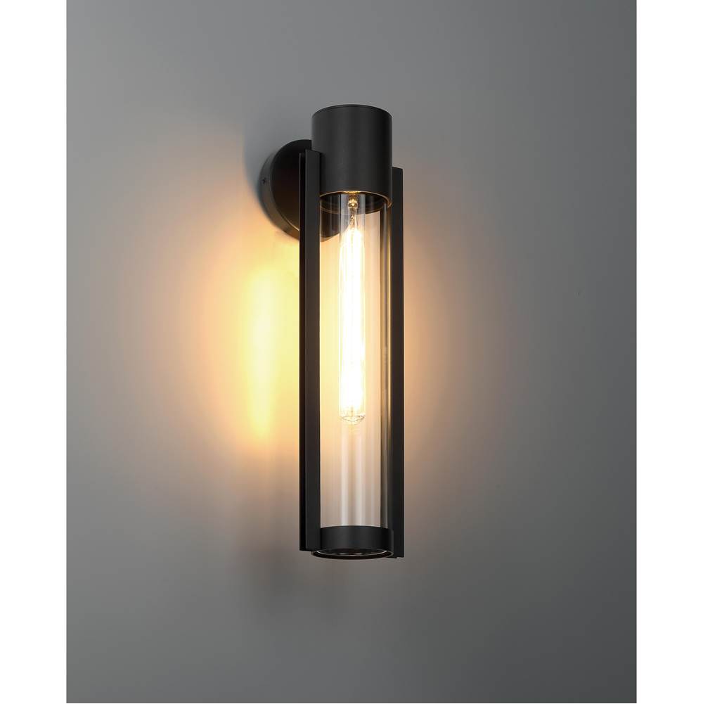 Access Lighting 20116LEDDMGLP-BL/CLR Black 1 Light Outdoor Wall Mount Image 3