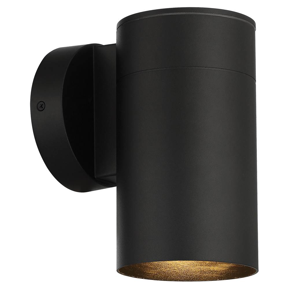 Access Lighting 20147LEDDMGLP-BL Black 1 Light Outdoor Led Wall Mount Image 1