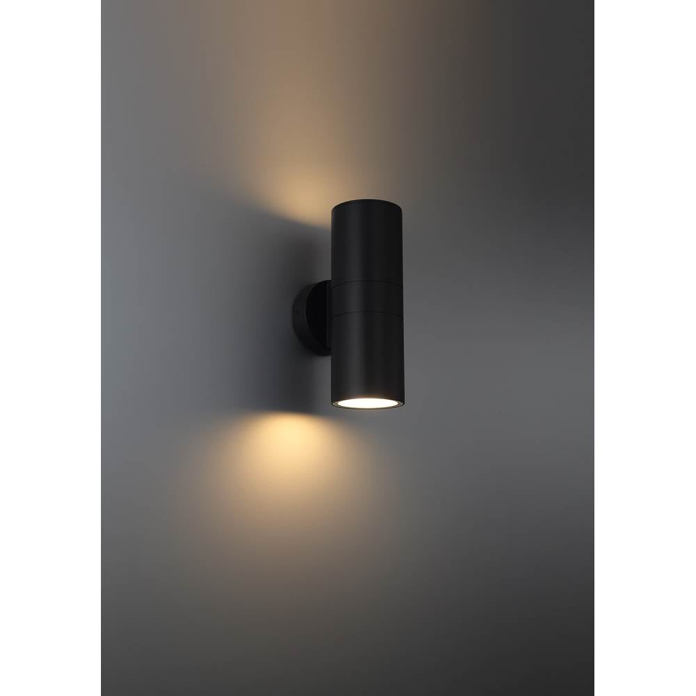 Access Lighting 20149LEDDMGLP-BL Black Bi-directional Outdoor Led Wall Mount Image 2