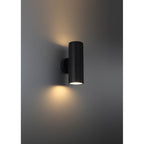 Access Lighting 20149LEDDMGLP-BL Black Bi-directional Outdoor Led Wall Mount Image 2