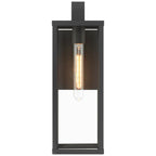 Access Lighting 20153MG-BL/CLR Black 1 Light Outdoor Wall Mount Image 8