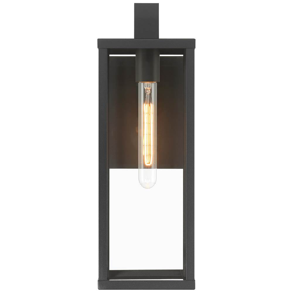 Access Lighting 20153MG-BL/CLR Black 1 Light Outdoor Wall Mount Image 8