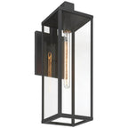 Access Lighting 20154MG-BL/CLR Black 1 Light Outdoor Wall Mount Image 6