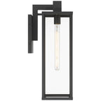 Access Lighting 20154MG-BL/CLR Black 1 Light Outdoor Wall Mount Image 5