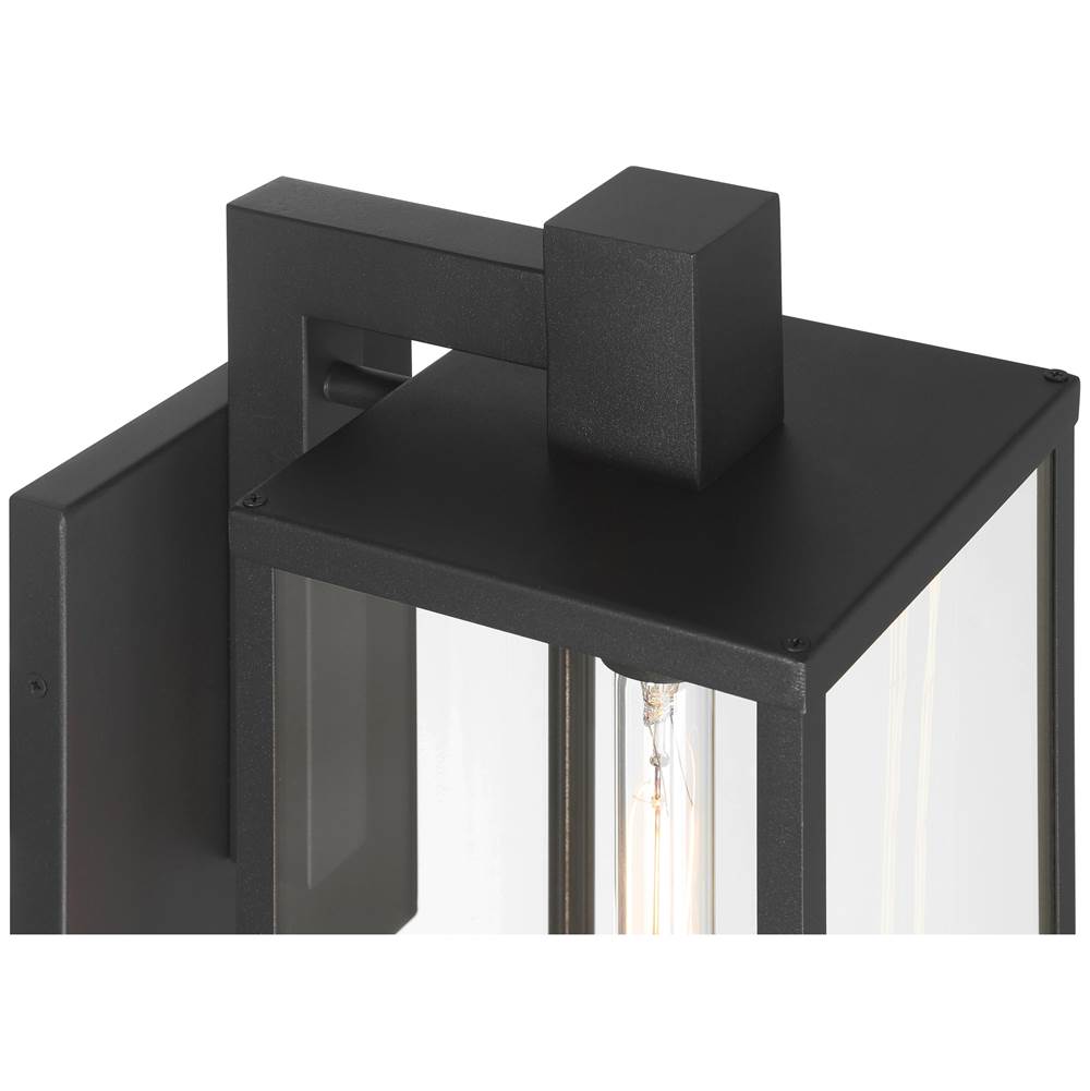 Access Lighting 20154MG-BL/CLR Black 1 Light Outdoor Wall Mount Image 4