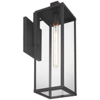 Access Lighting 20154MG-BL/CLR Black 1 Light Outdoor Wall Mount Image 3