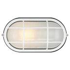 Access Lighting 20190MG-WH/FST White 1 Light Outdoor Bulkhead Image 6