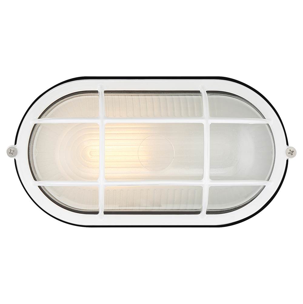 Access Lighting 20190MG-WH/FST White 1 Light Outdoor Bulkhead Image 6