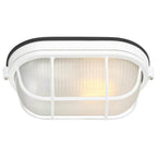 Access Lighting 20190MG-WH/FST White 1 Light Outdoor Bulkhead Image 4