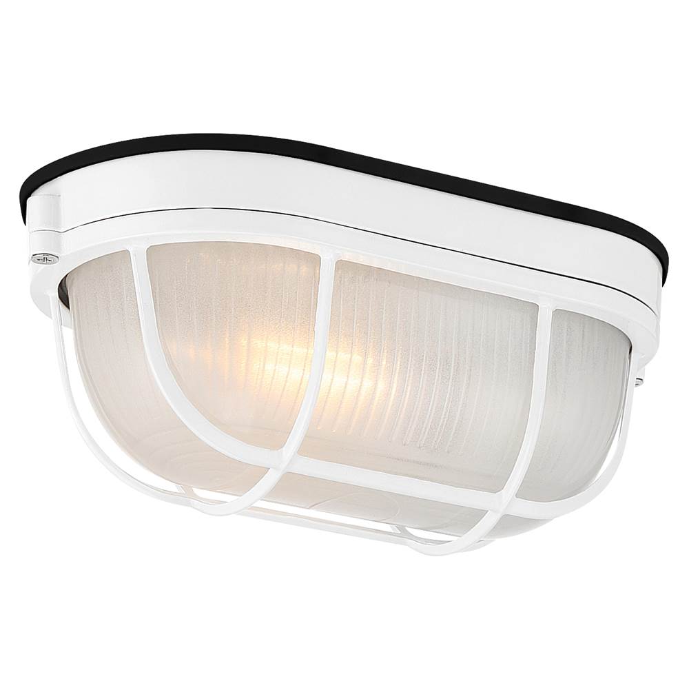 Access Lighting 20190MG-WH/FST White 1 Light Outdoor Bulkhead Image 2