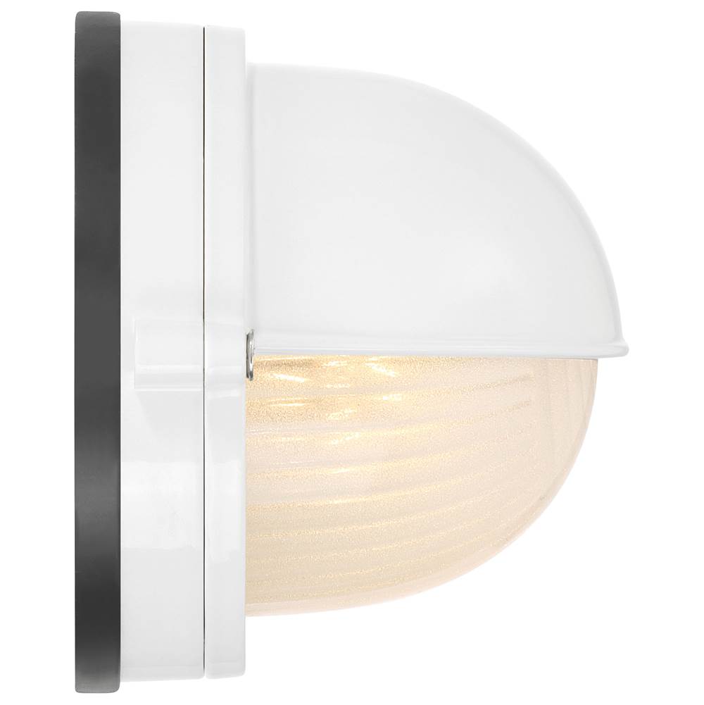 Access Lighting 20191MG-WH/FST White 1 Light Outdoor Bulkhead Image 6