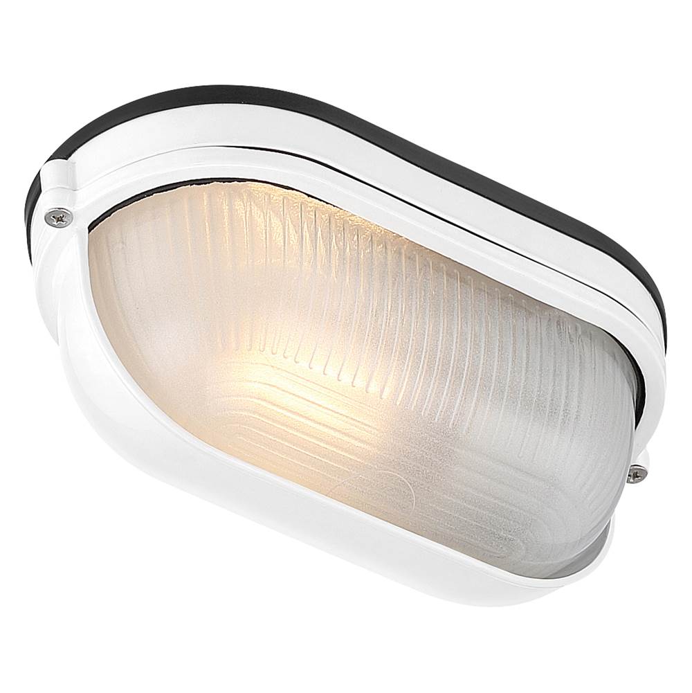 Access Lighting 20191MG-WH/FST White 1 Light Outdoor Bulkhead Image 4
