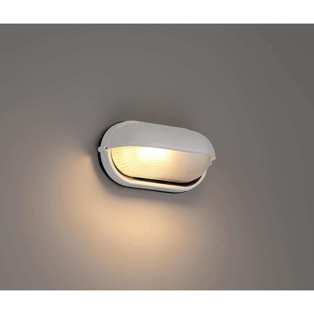 Access Lighting 20191MG-WH/FST White 1 Light Outdoor Bulkhead Image 3