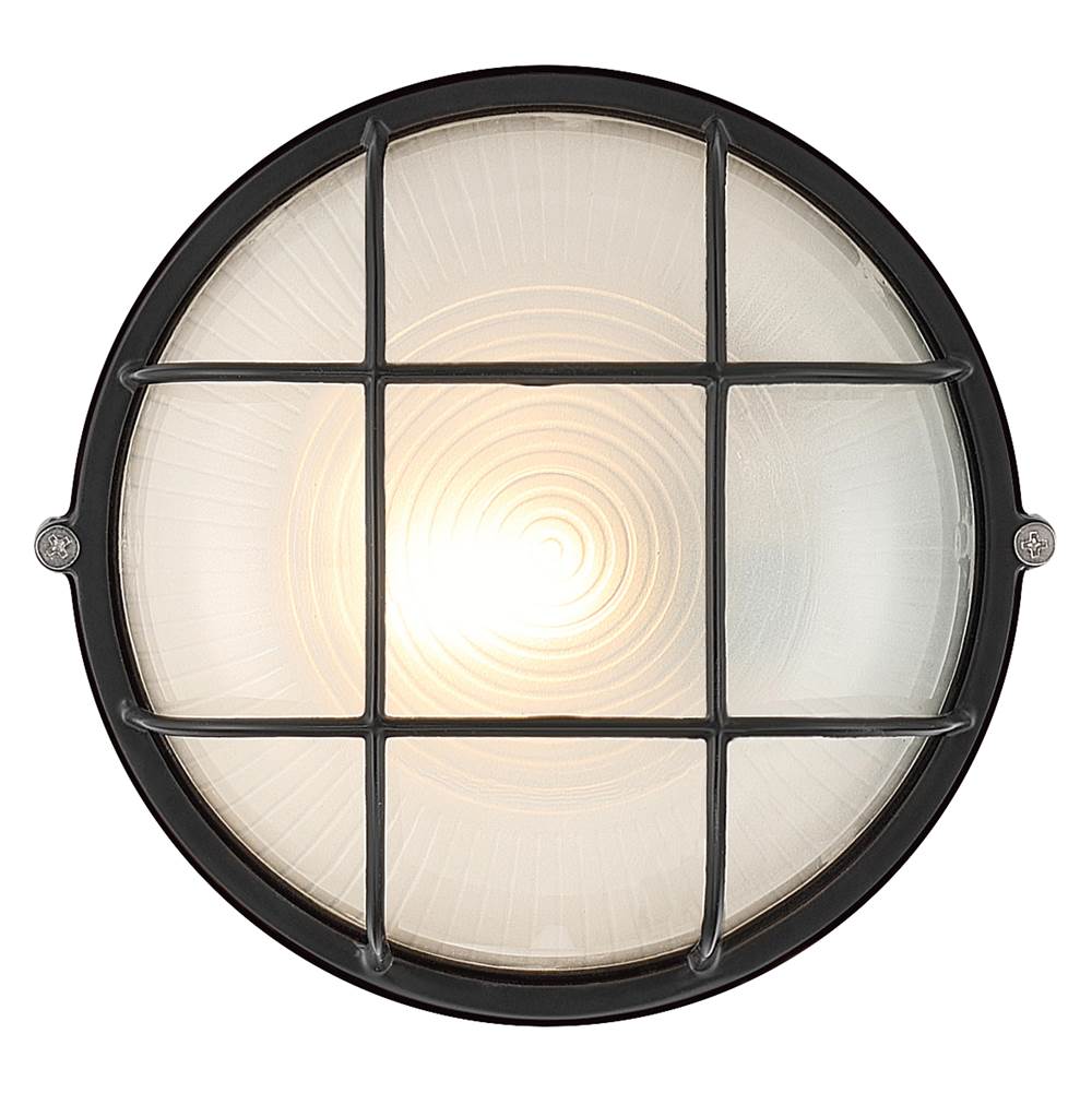 Access Lighting 20194LEDDMGLP-BL/FST Black 1 Light Outdoor Bulkhead Image 2