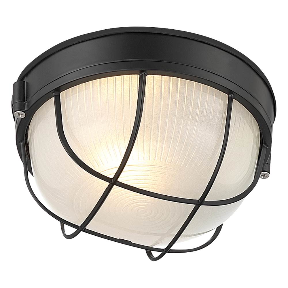 Access Lighting 20194LEDDMGLP-BL/FST Black 1 Light Outdoor Bulkhead Image 5