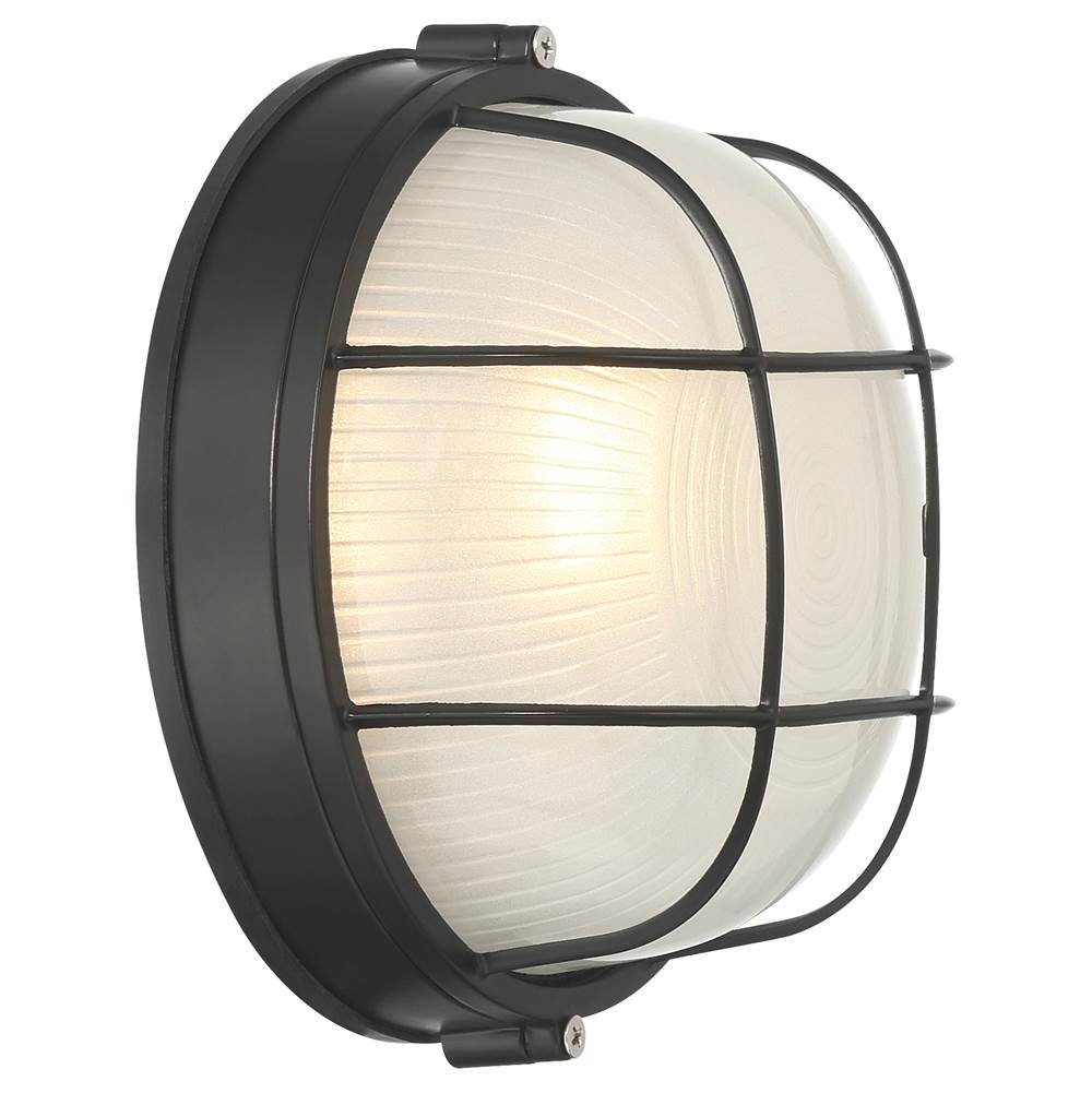 Access Lighting 20194LEDDMGLP-BL/FST Black 1 Light Outdoor Bulkhead Image 6