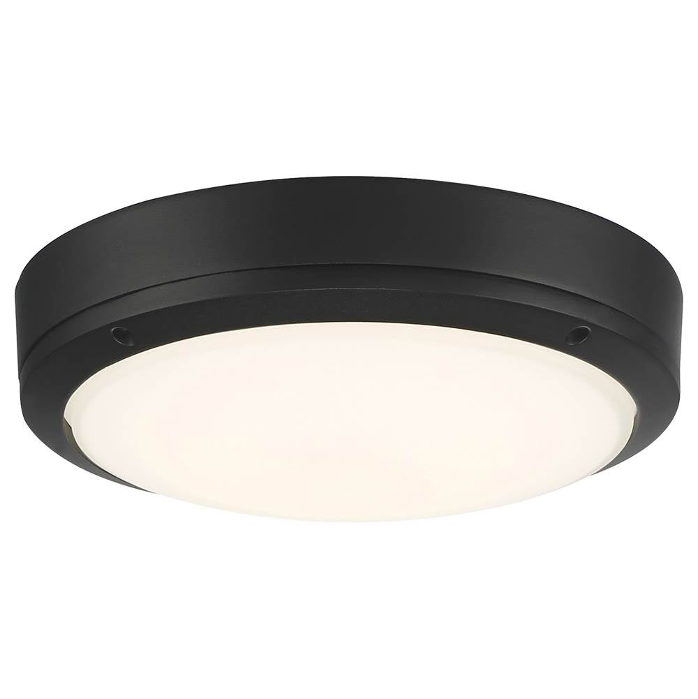 Access Lighting 20250LEDMG-MBL/FST Matte Black Dual Voltage Outdoor Led Flush Mount Image 1