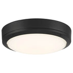 Access Lighting 20250LEDMG-MBL/FST Matte Black Dual Voltage Outdoor Led Flush Mount Image 1