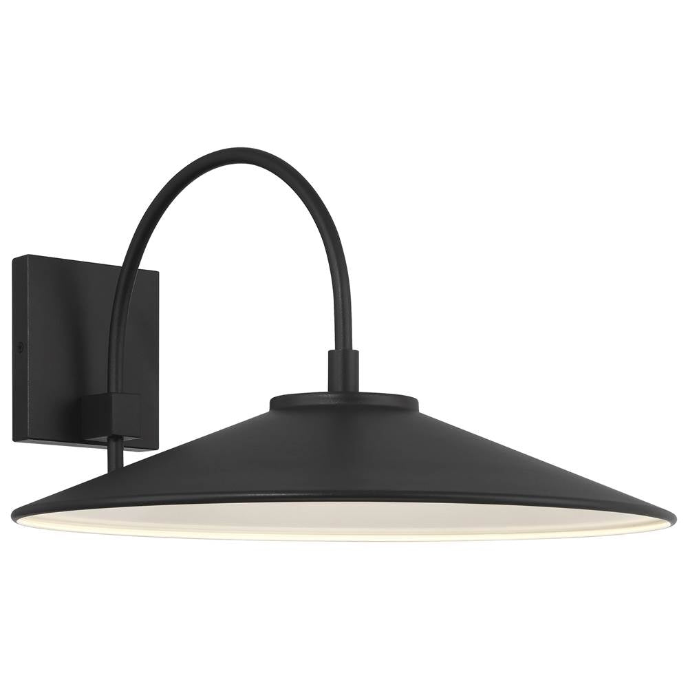 Access Lighting 20313LEDDMG-BL Black Outdoor Led Wall Mount Image 1