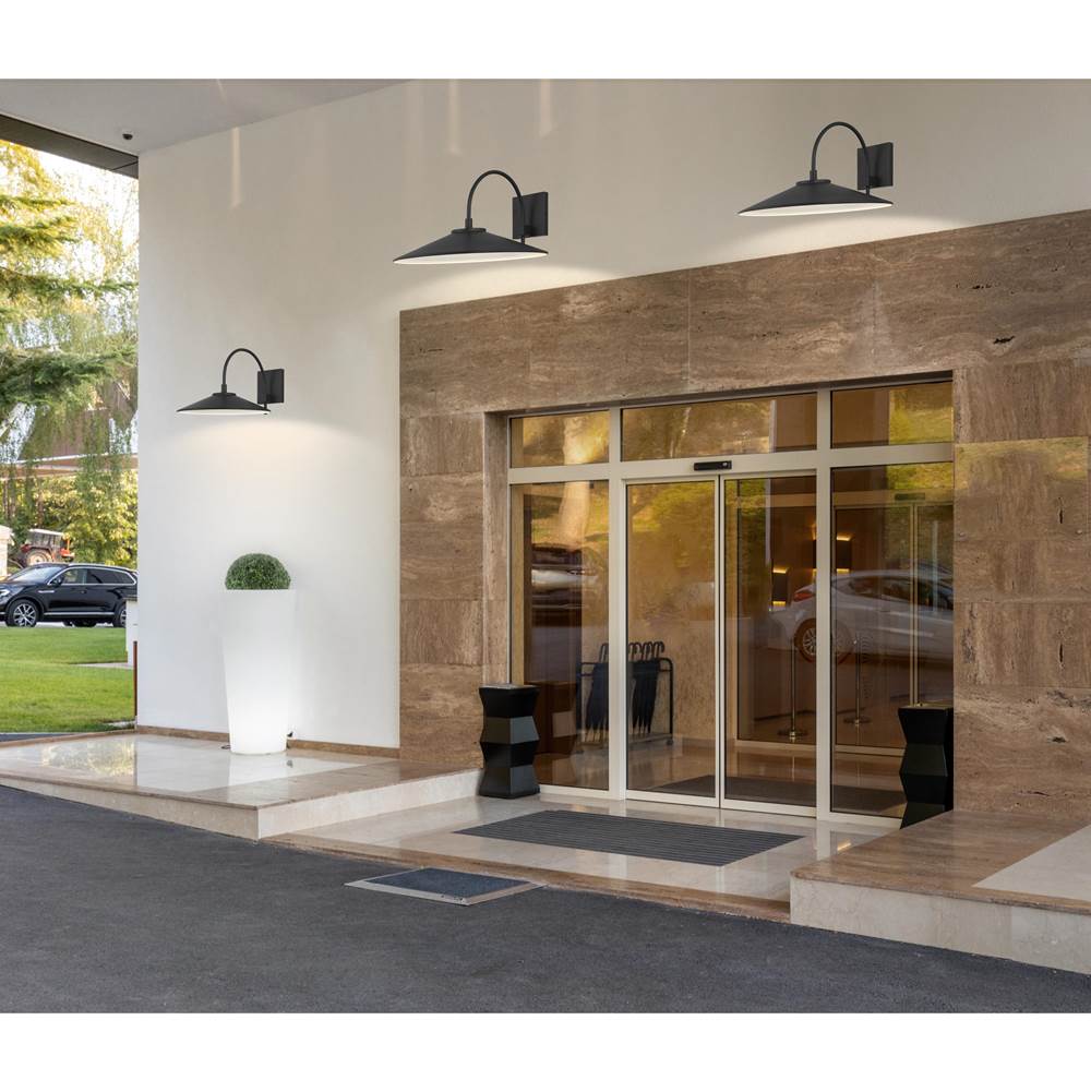 Access Lighting 20313LEDDMG-BL Black Outdoor Led Wall Mount Image 3