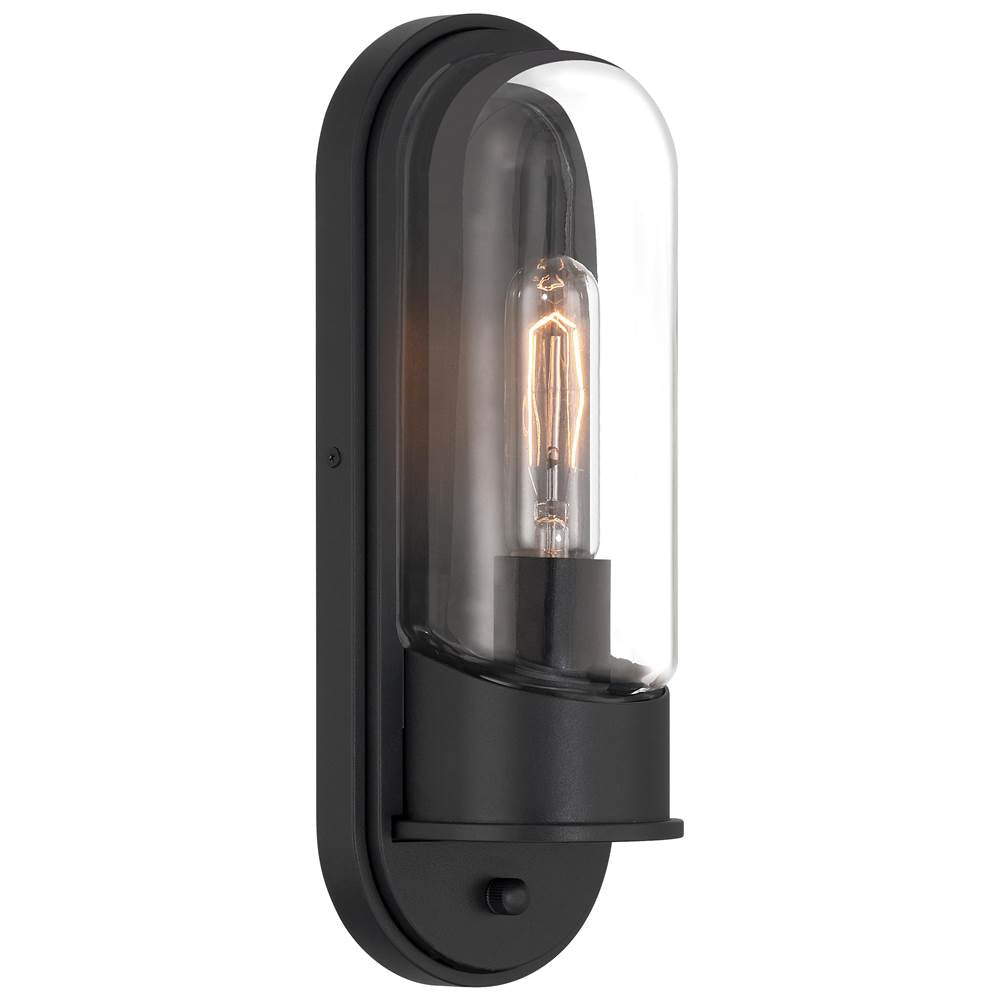 Access Lighting 20320MG-BL/CLR Black Outdoor Wall Mount Image 1