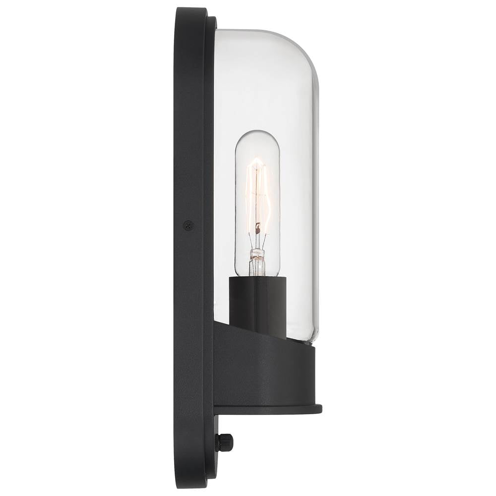 Access Lighting 20320MG-BL/CLR Black Outdoor Wall Mount Image 4