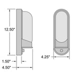 Access Lighting 20320MG-BL/CLR Black Outdoor Wall Mount Image 2
