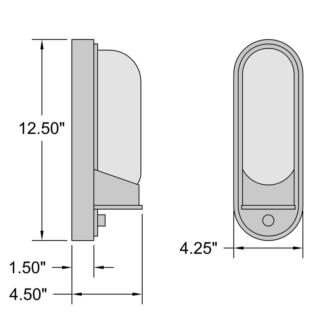 Access Lighting 20320MG-BL/CLR Black Outdoor Wall Mount Image 2