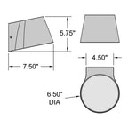 Access Lighting 20390LEDDMG-WH/FST White Bi-directional Outdoor Led Wall Mount Image 3