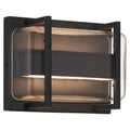 Access Lighting 20392LEDDMG-BL/CLR Black Bi-directional Outdoor Led Wall Mount Image 1