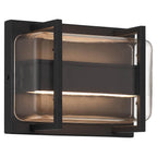 Access Lighting 20392LEDDMG-BL/CLR Black Bi-directional Outdoor Led Wall Mount Image 1