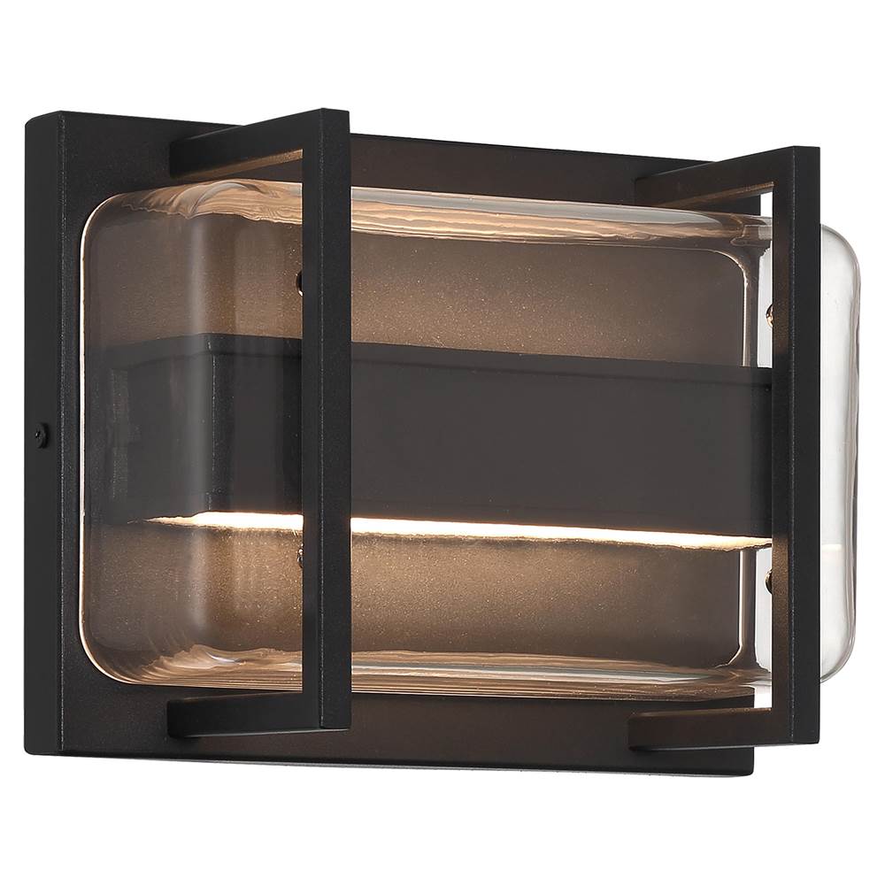Access Lighting 20392LEDDMG-BL/CLR Black Bi-directional Outdoor Led Wall Mount Image 1