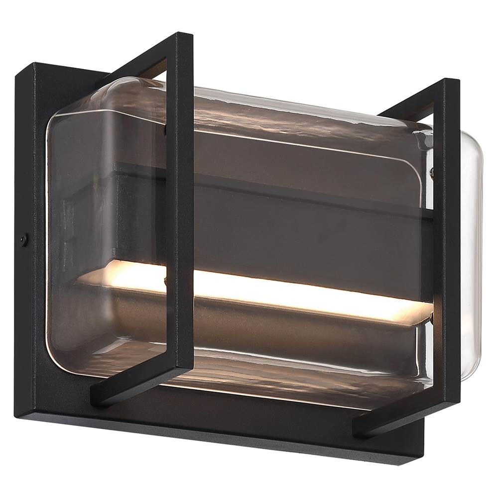 Access Lighting 20392LEDDMG-BL/CLR Black Bi-directional Outdoor Led Wall Mount Image 5