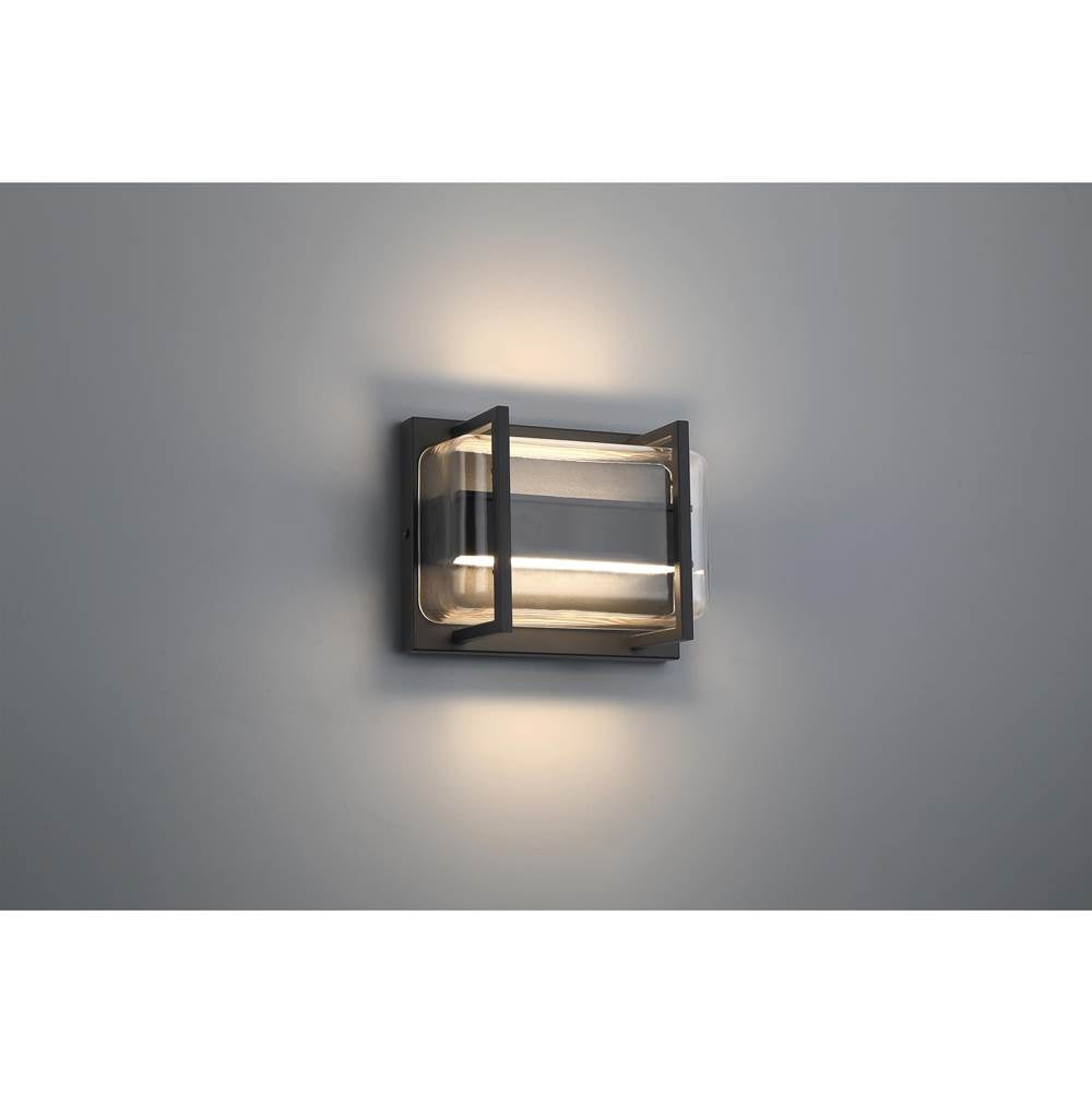 Access Lighting 20392LEDDMG-BL/CLR Black Bi-directional Outdoor Led Wall Mount Image 8