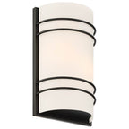 Access Lighting 20416LEDDLP-MBL/OPL Matte Black 2 Light Led Wall Sconce Image 4