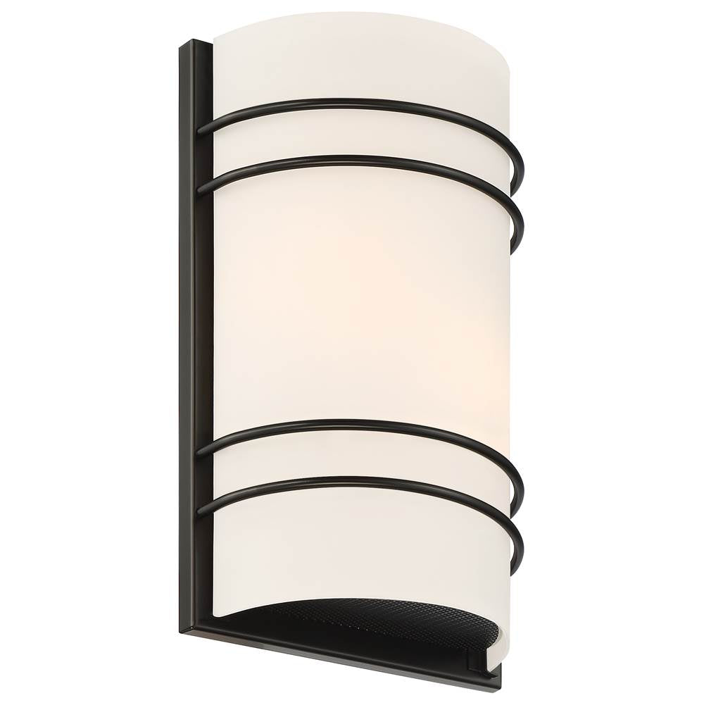 Access Lighting 20416LEDDLP-MBL/OPL Matte Black 2 Light Led Wall Sconce Image 4