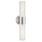 Access Lighting 20442-BS/OPL Brushed Steel 2 Light Wall Sconce And Vanity Image 1