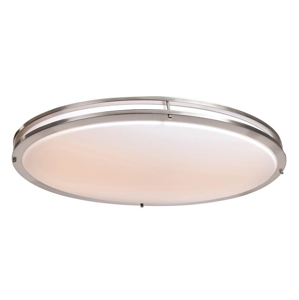 Access Lighting 20468LEDD-BS/ACR Brushed Steel Led Flush Mount Image 1